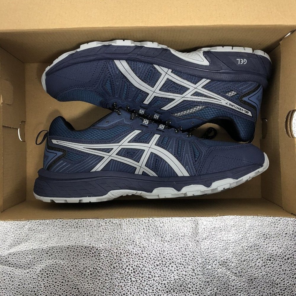 Asics Gel Venture 7 Men's Sneakers & Athletic Shoes Sz 8 Peacoat/Piedmont  Grey